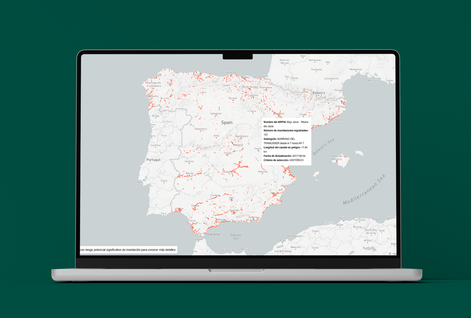 Flood Risk Explorer app